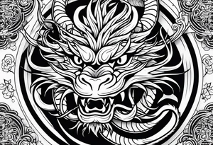 Traditional Chinese Dragon tattoo idea