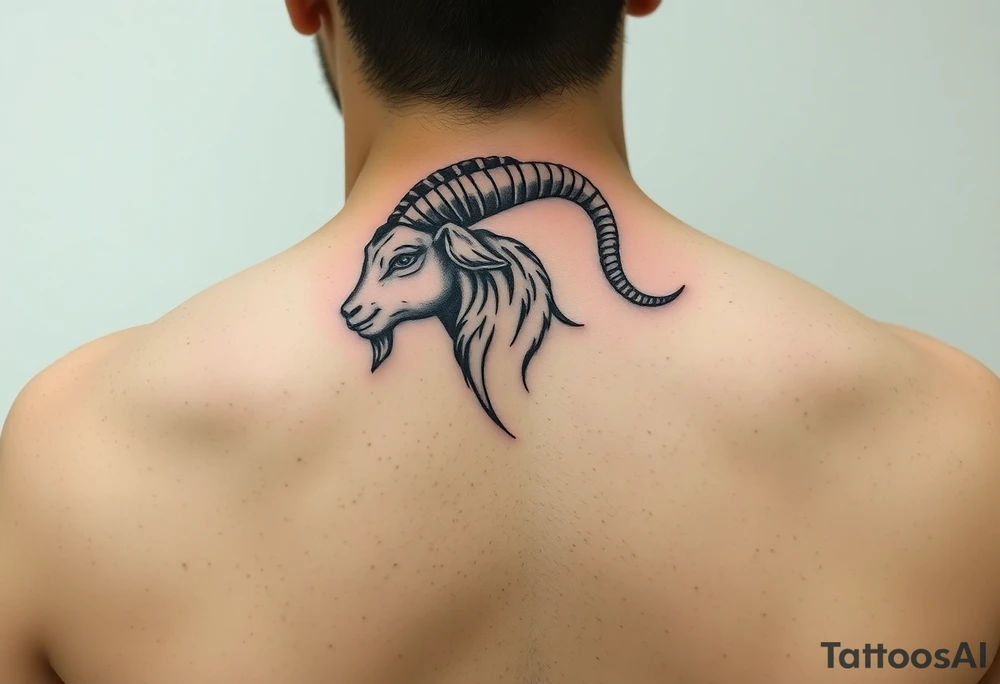 capricorn, virgo, earth, goat, love tattoo idea