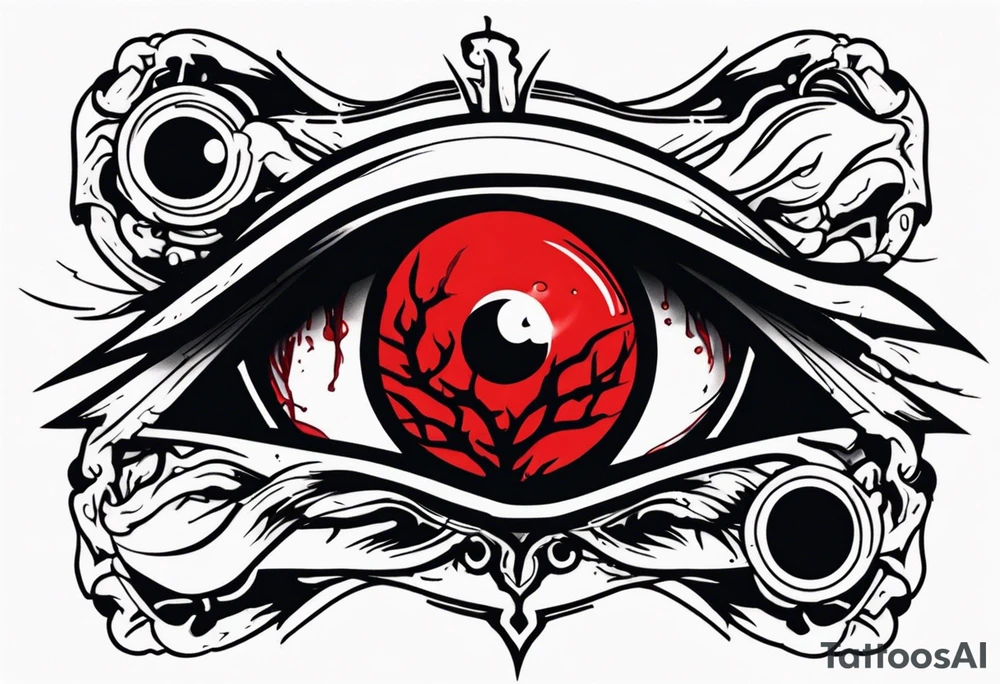 Hellsing bleeding eye logo tattoo tattoo idea