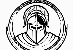 Ancient spartan hoplite symbol tattoo tattoo idea