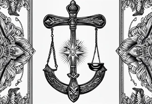 Masonic staff of caduceus tattoo idea