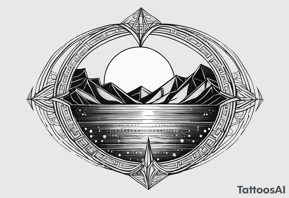 sacred moon tattoo idea
