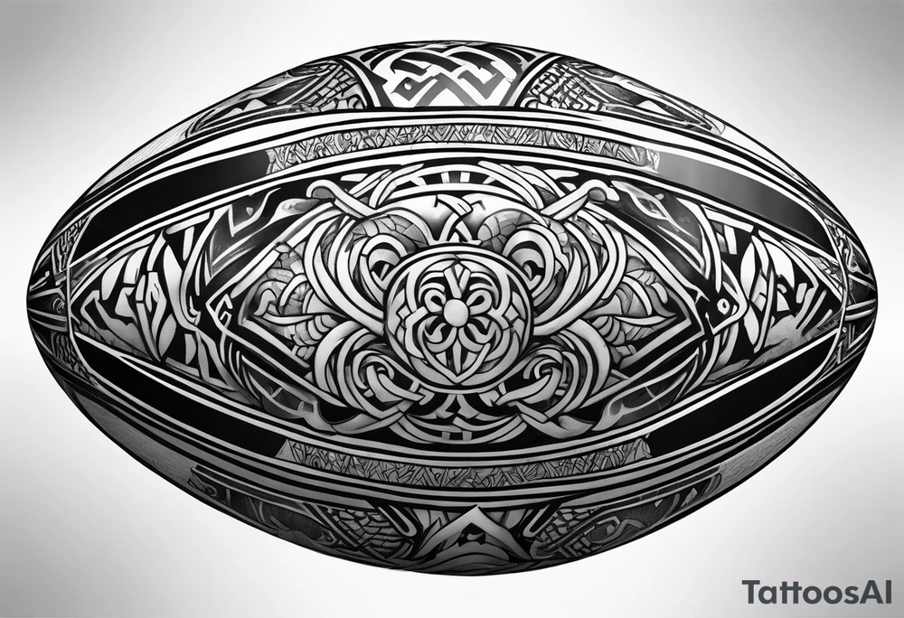 Rugby ball viking tattoo idea