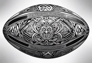 Rugby ball viking tattoo idea
