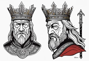 King Theoden forth Erolingas charge tattoo idea