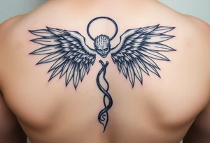 Fallen angel tattoo idea