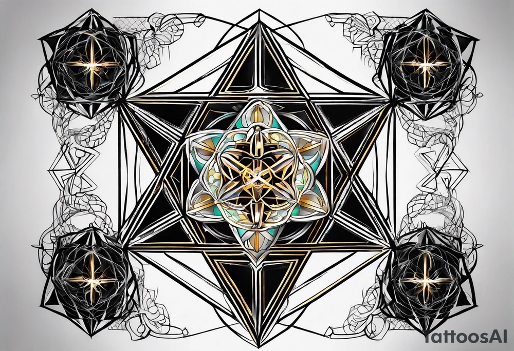 Metatrons cube tattoo idea