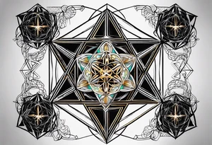 Metatrons cube tattoo idea