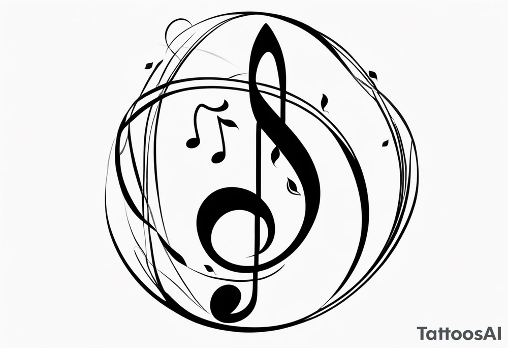 treble clef tattoo idea