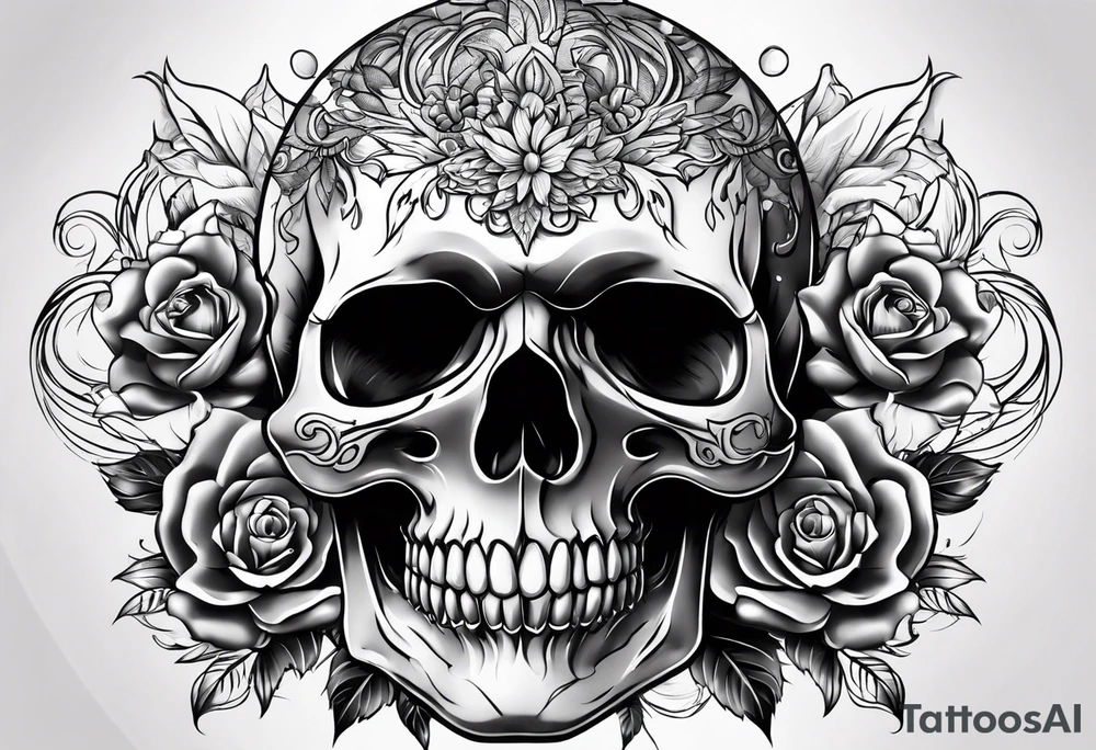 Skull tattoo idea