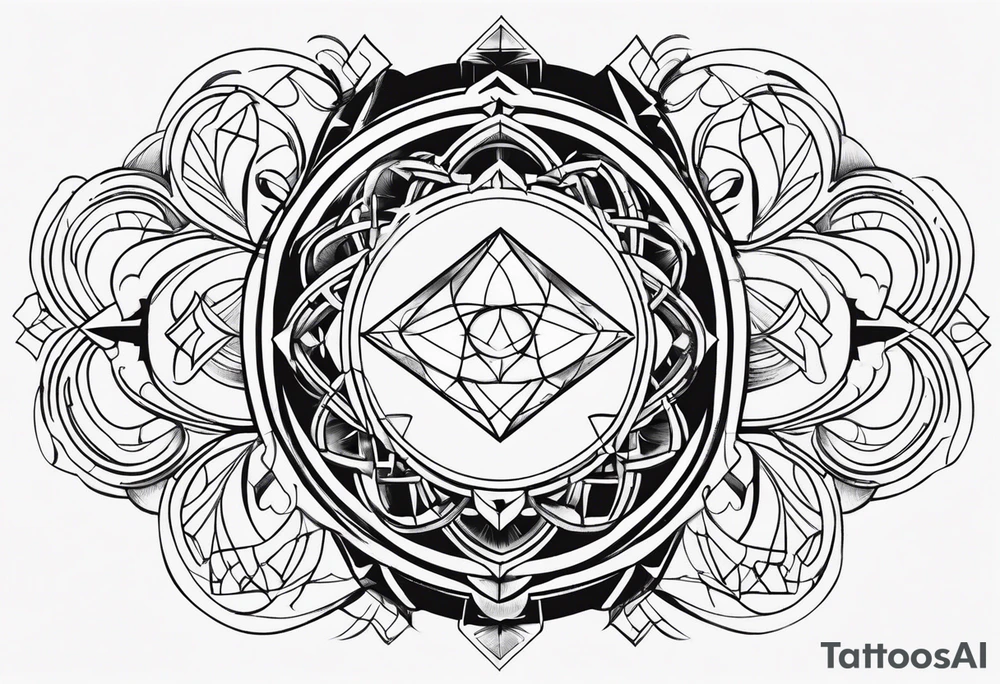 Love, source, abundance, Gemini symbol tattoo idea