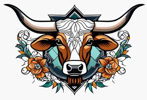 Texas longhorns and A&M aggies tattoo idea