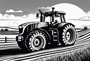 Farming and racing tattoo idea