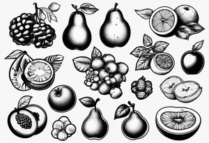 Fruits tattoo idea
