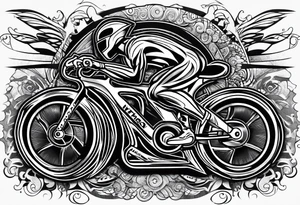 Triathlon IronMan bike swim run tattoo idea