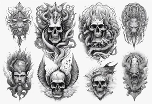 ocean gods thunder tattoo idea
