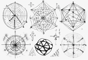 The mathematical friendship graph from graph theory that is cute, with vertices and edges, not an actual wind tattoo idea