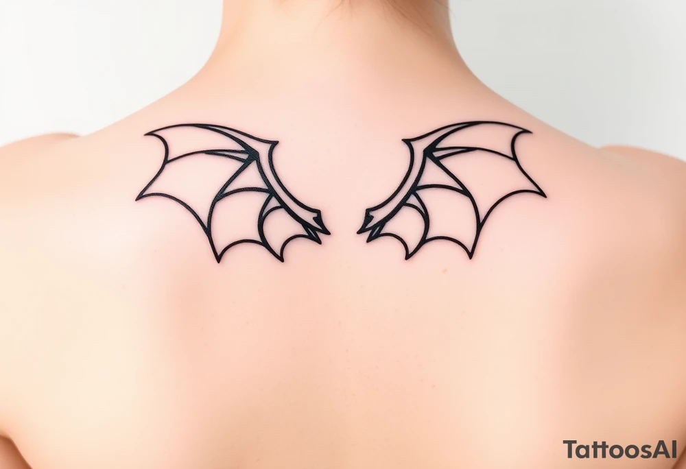 Dragon wings tattoo idea