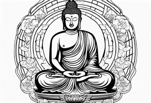 buddha tattoo idea