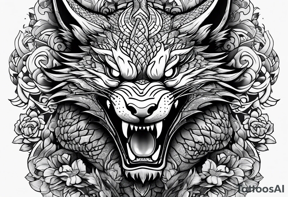 yakuza tattoo dragon teddy bear tattoo idea