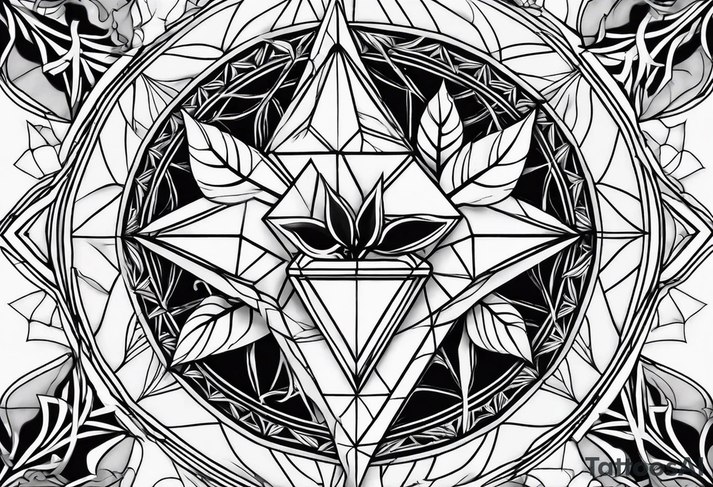 A diamond jewel with a pot leaf and a spiderweb tattoo idea A diamond jewel with a pot leaf and a spiderweb tattoo idea