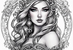 My daughters name BRINLEY KAY & her AQUARIUS zodiac sign tattoo idea