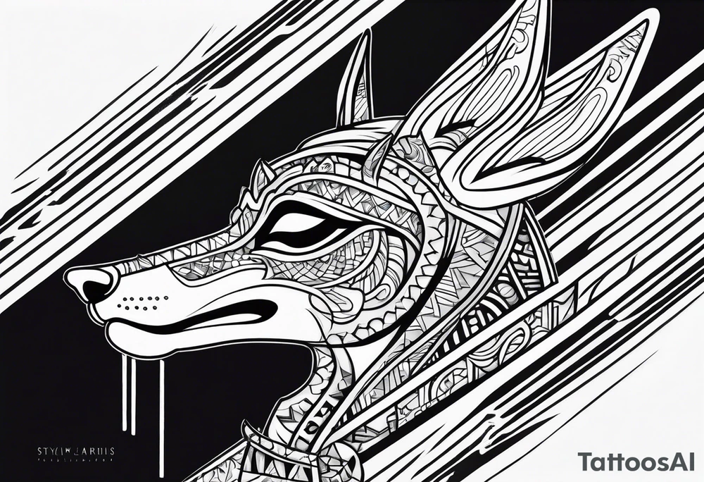 Anubis forearm tattoo idea