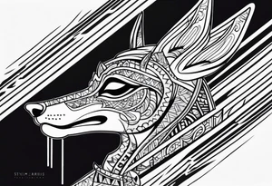 Anubis forearm tattoo idea