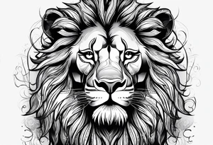 I am the only lion and my wife and 2 childrens are aries tattoo idea