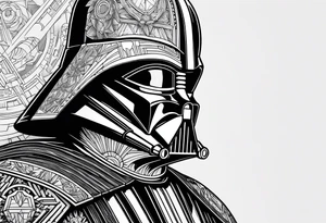 Star wars design including the words 'May the 4th' tattoo idea