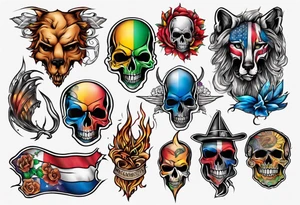 Massachusetts pride colors tattoo idea