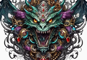 Fantasy monster tattoo idea