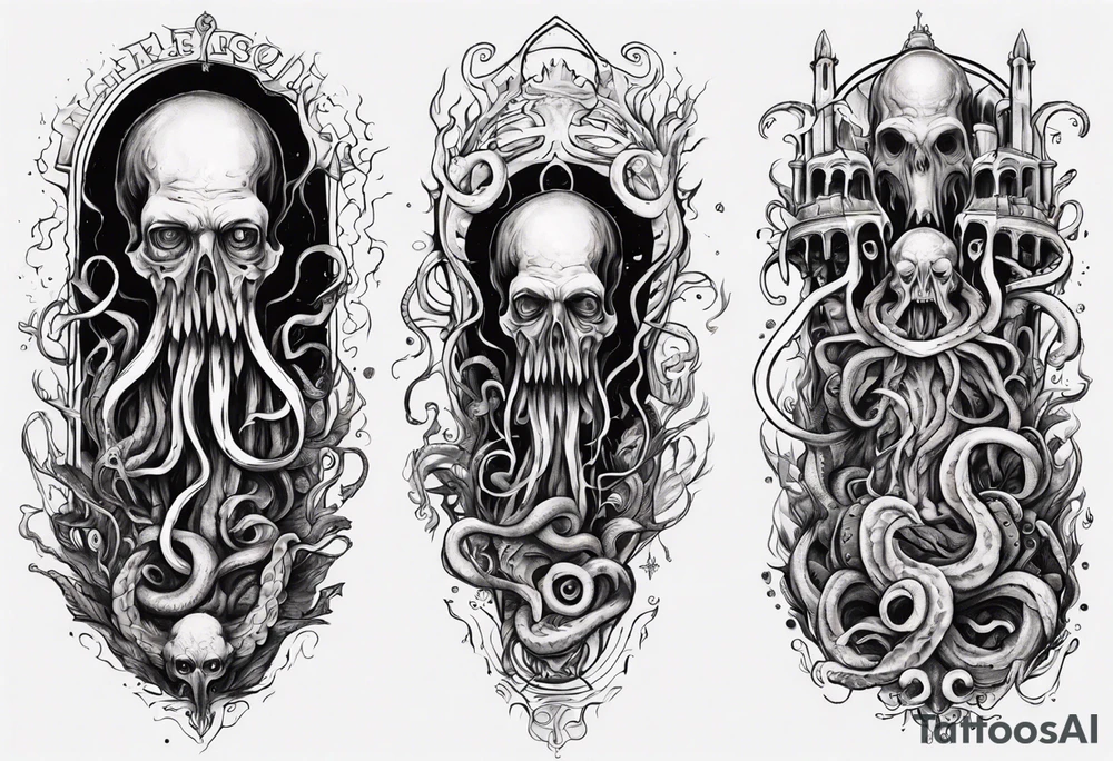 long tattoo for forearm on lovecraft them
add tentacle tattoo idea