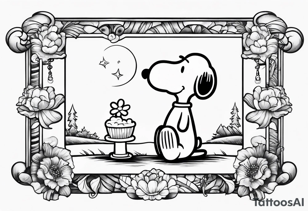 Snoopy tattoo idea
