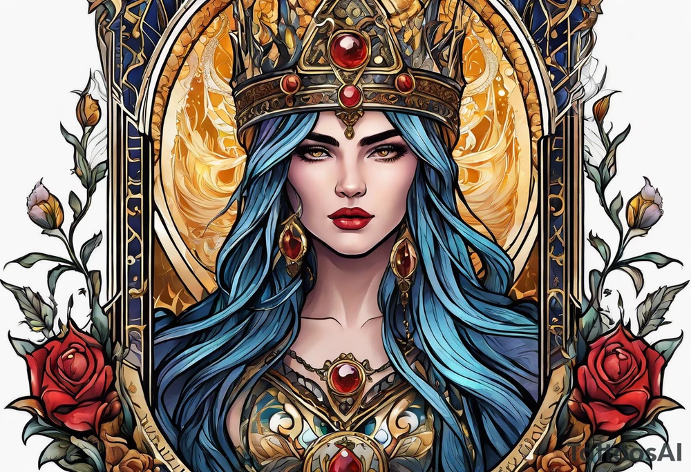 Descendants Haedes as a tarot card tattoo idea