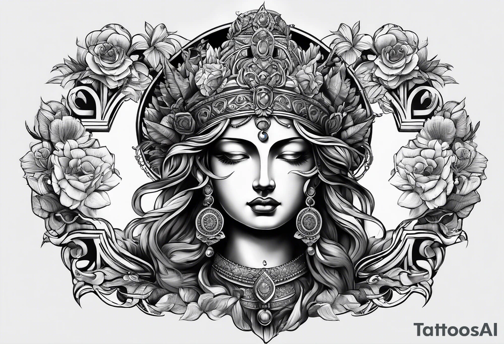 Alte Statue kopf gerissen tattoo idea
