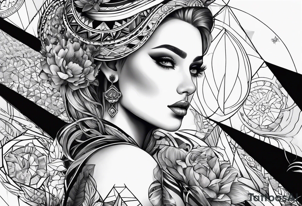 Geometric tattoo idea