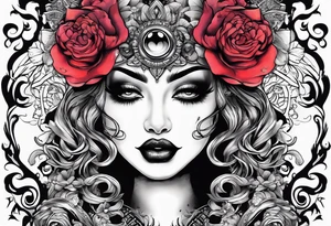 Hush Shhh finger to lips up close tattoo idea