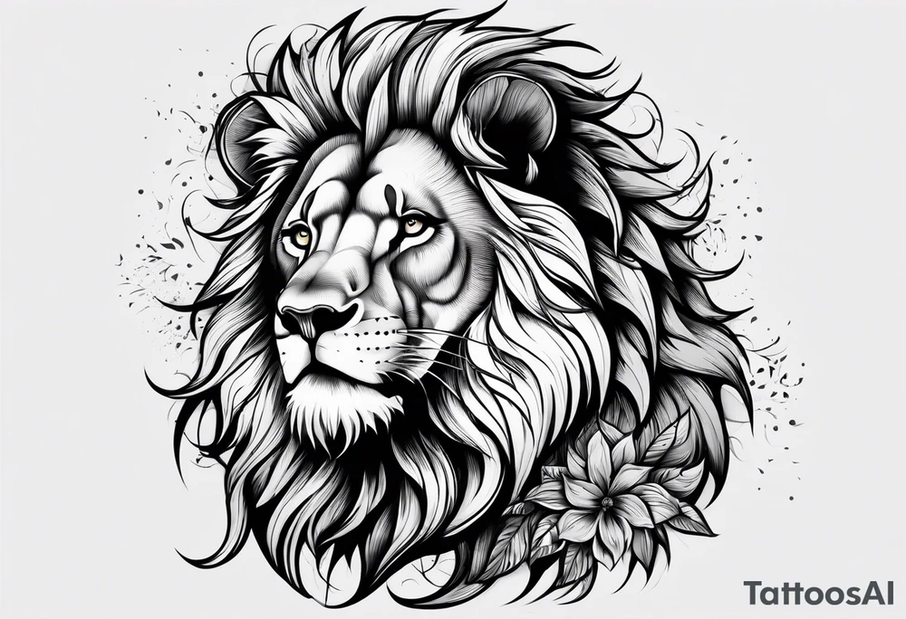 Lion from atlas tattoo idea