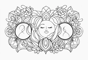 Tattoo for daughters who made me stronger 
Bella and leah tattoo idea