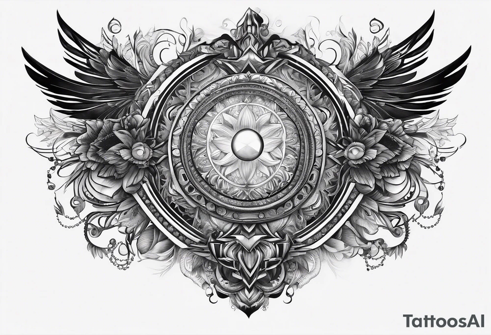 DMT entity that controls multiverse back tattoo tattoo idea