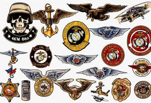 6048 Flight Equipment USMC Tattoo tattoo idea