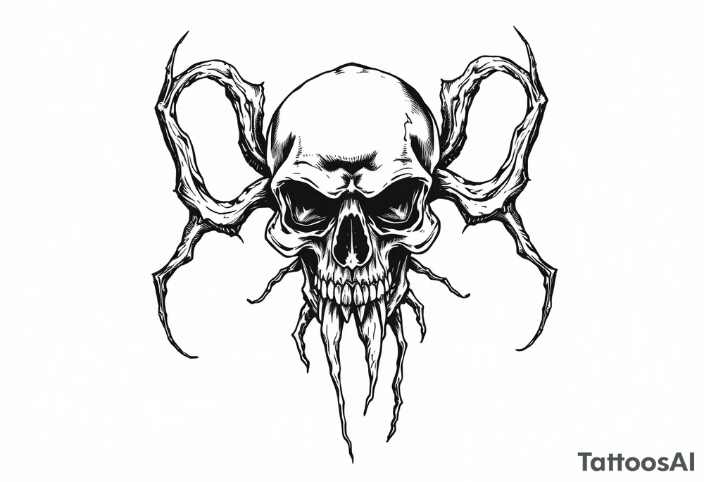 Black plague tattoo idea
