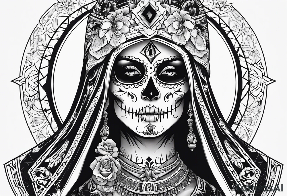 Santa muerte tattoo idea
