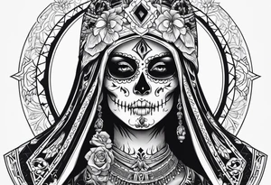 Santa muerte tattoo idea