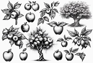 Apple tree tattoo idea