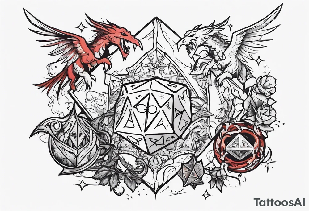 Dungeons and dragons tattoo idea