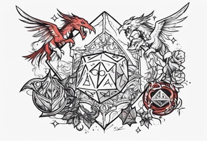 Dungeons and dragons tattoo idea