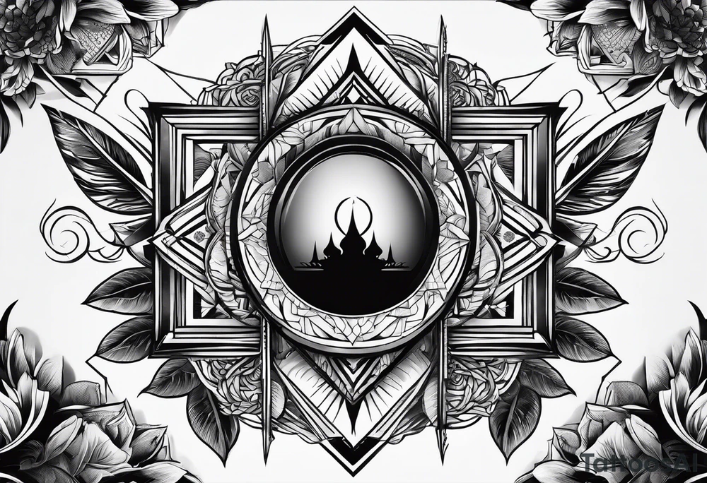 illusione ottica tattoo idea