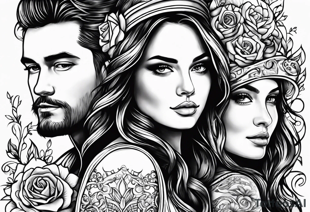 A tattoo representing the meaning of my childrens names , Heidi, Leo and Florence tattoo idea